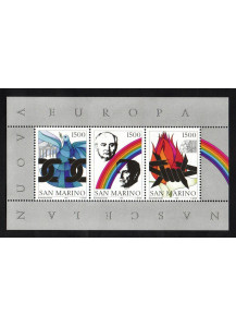 1991 Nuova Europa Foglietto San Marino